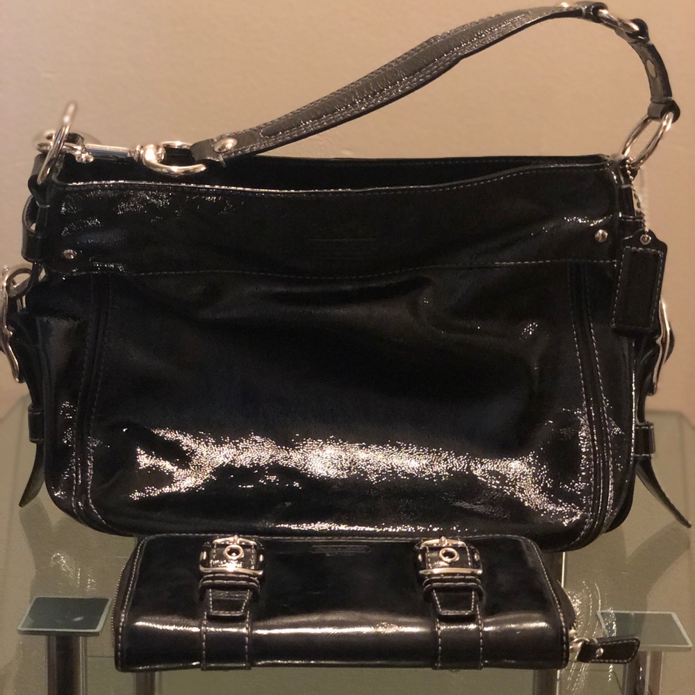 Coach purse with matching wallet